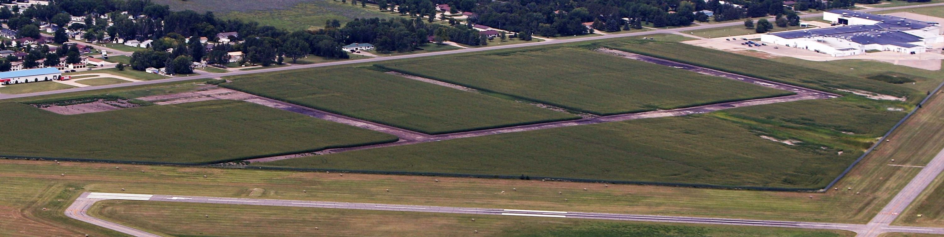 aerial view of industrial park
