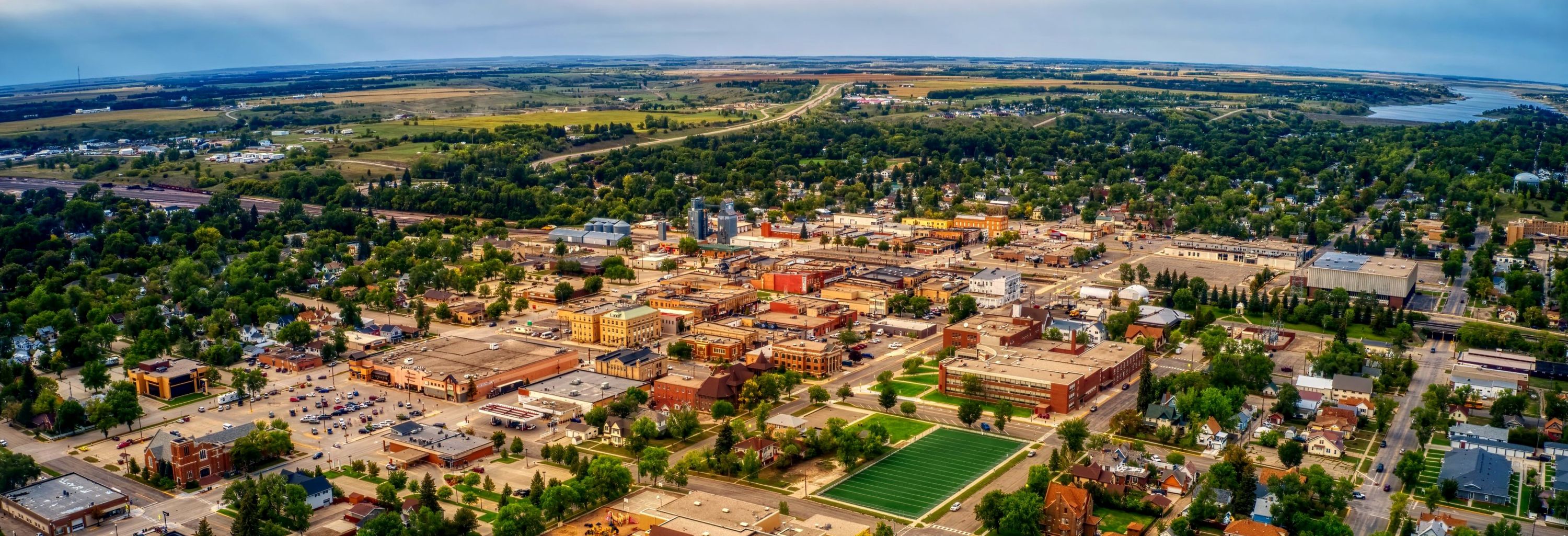 aerial view of jamestown