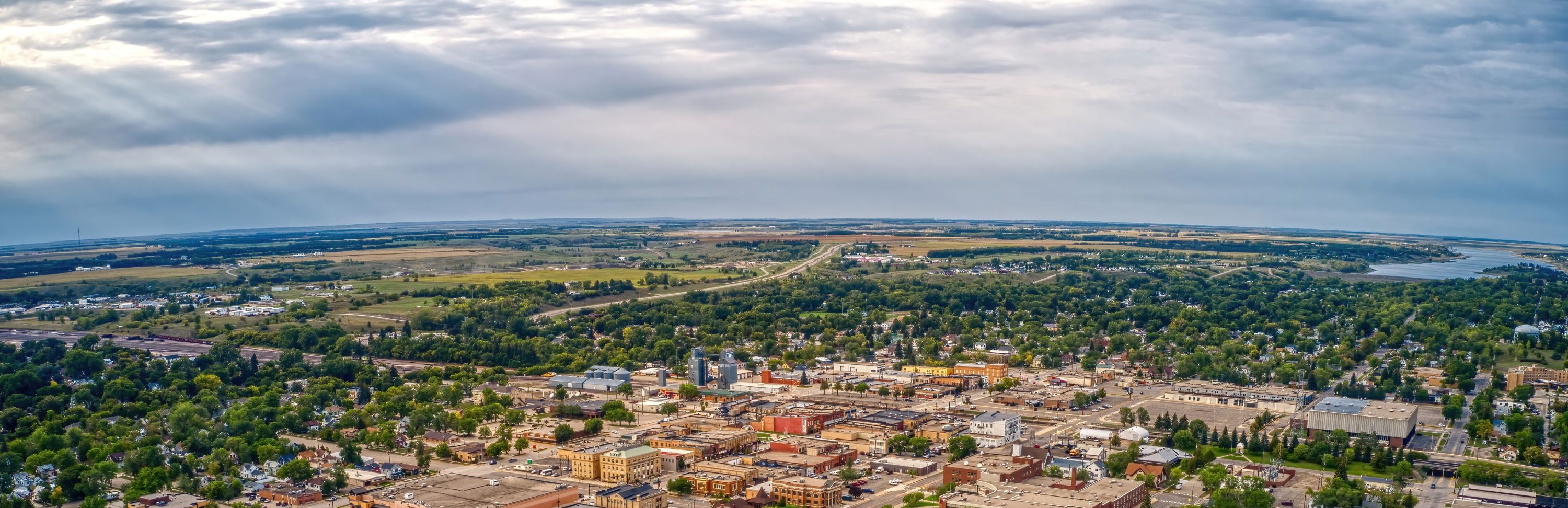 aerial view of jamestown