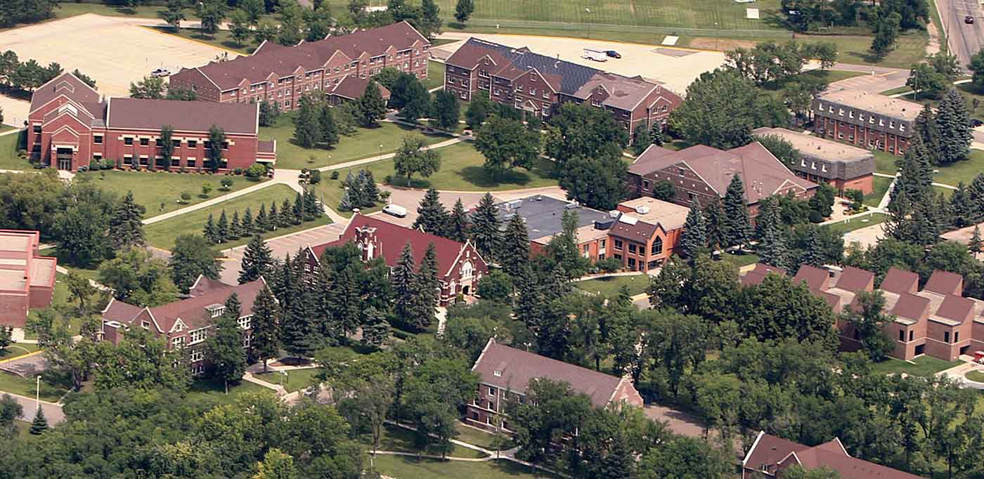 university aerial view