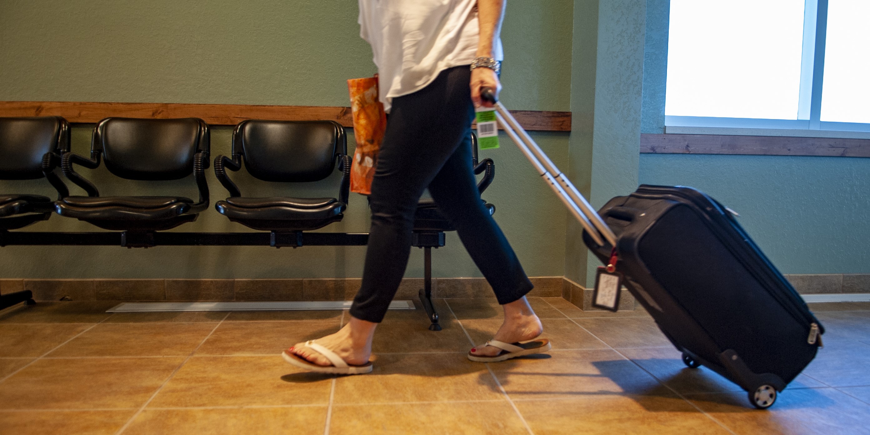 woman in airport